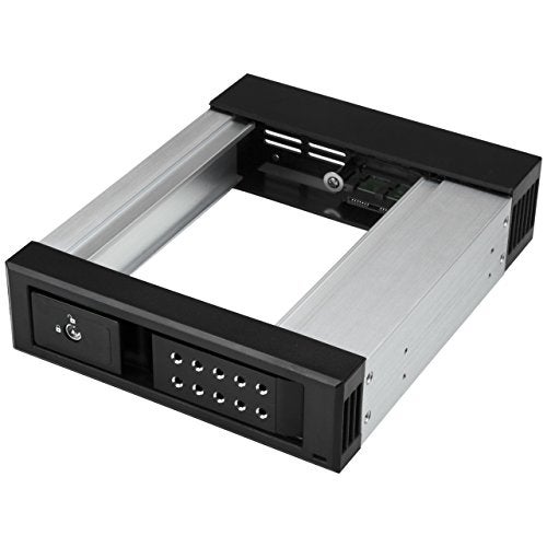Startech.com StarTechcom 525 to 35 Trayless Hard Drive Hot Swap Bay Removable Hard Drive Bay for 35 SATASAS Drives Aluminum HSB1SATSASBA - Image 1