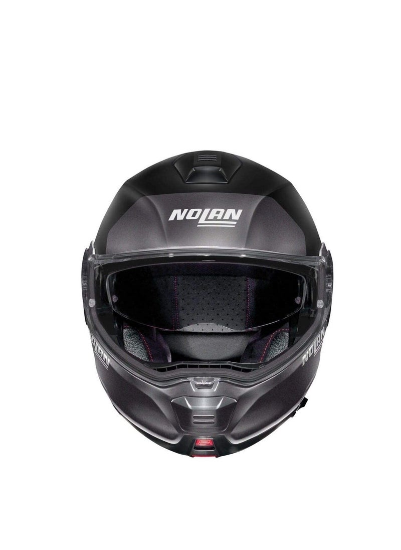 Nolan - Nolan N100-5 Plus Distinctive 021 N-Com Flat Black Helmet for Bike Riders XL - Image 1