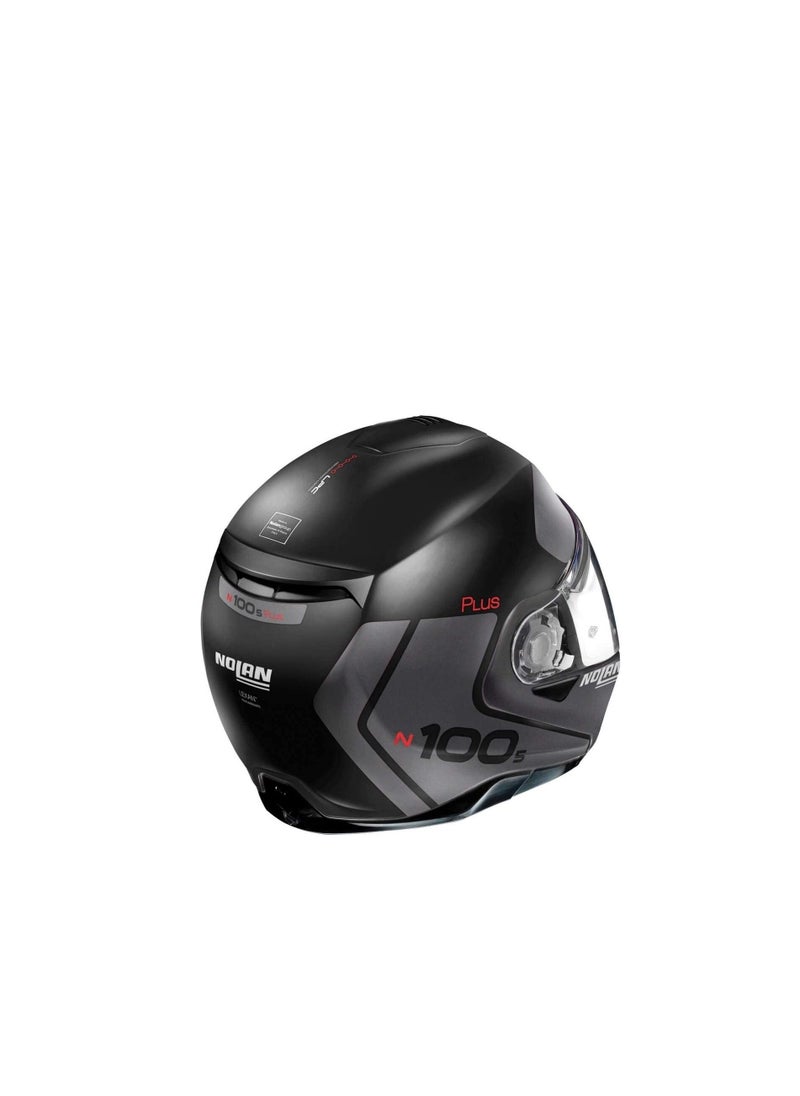 Nolan - Nolan N100-5 Plus Distinctive 021 N-Com Flat Black Helmet for Bike Riders XL - Image 1