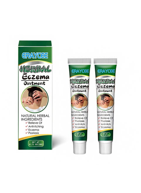 2 Pieces Herbal Eczema Ointment,Medical Ointment For Dermatitis, Antibacterial And Anti-Itching, Psoriasis Treatment