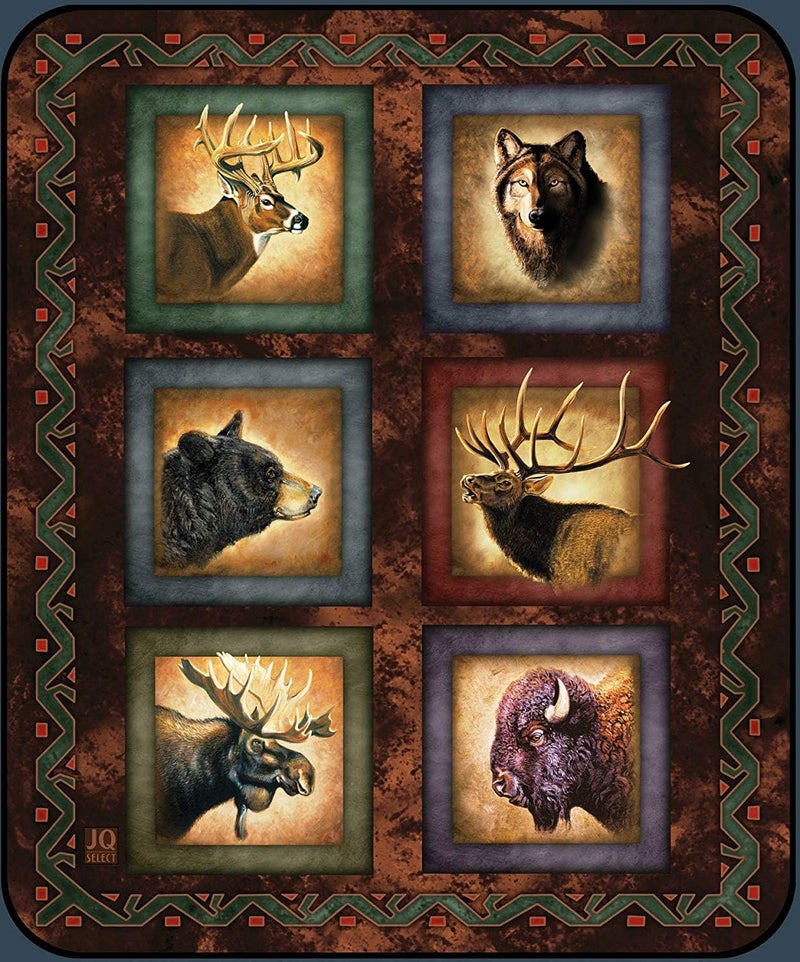 Crover Crover SSCRVPBHGUKHGYZ Alaskan Wildlife Lodge Series Plush Raschel Queen Blanket  - Image 3