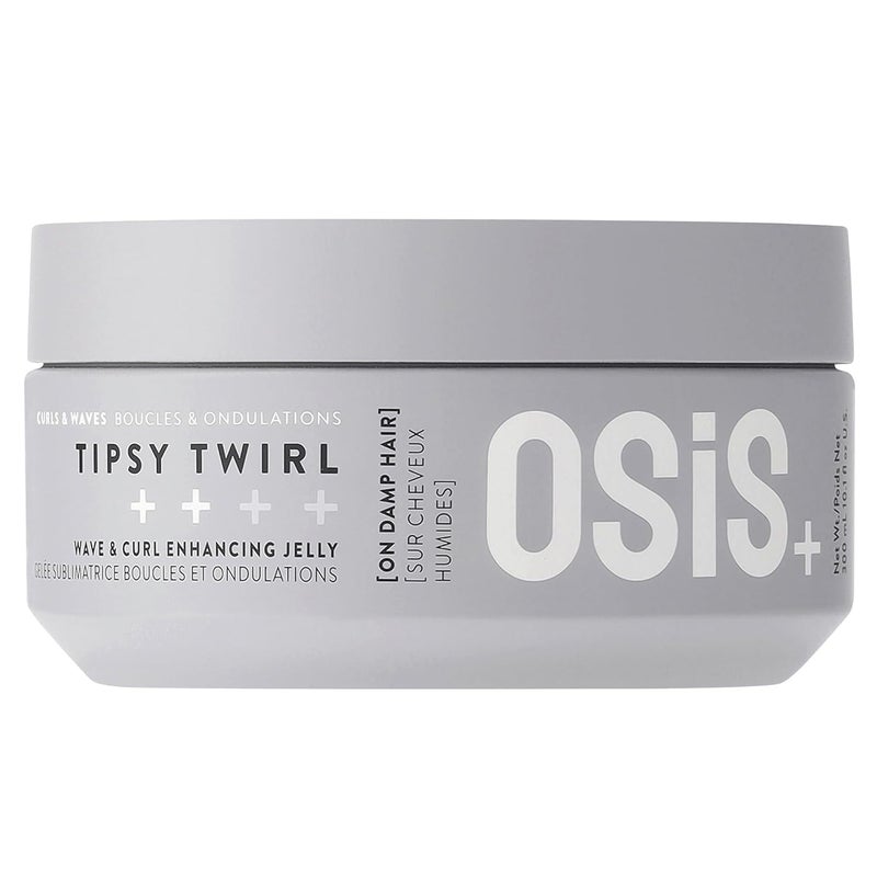 OSiS Tipsy Twirl Curl Definition Jelly 101 oz  Enhances Curl Body and Shape  Humidity Protection  Medium Hold  All Curly Types
