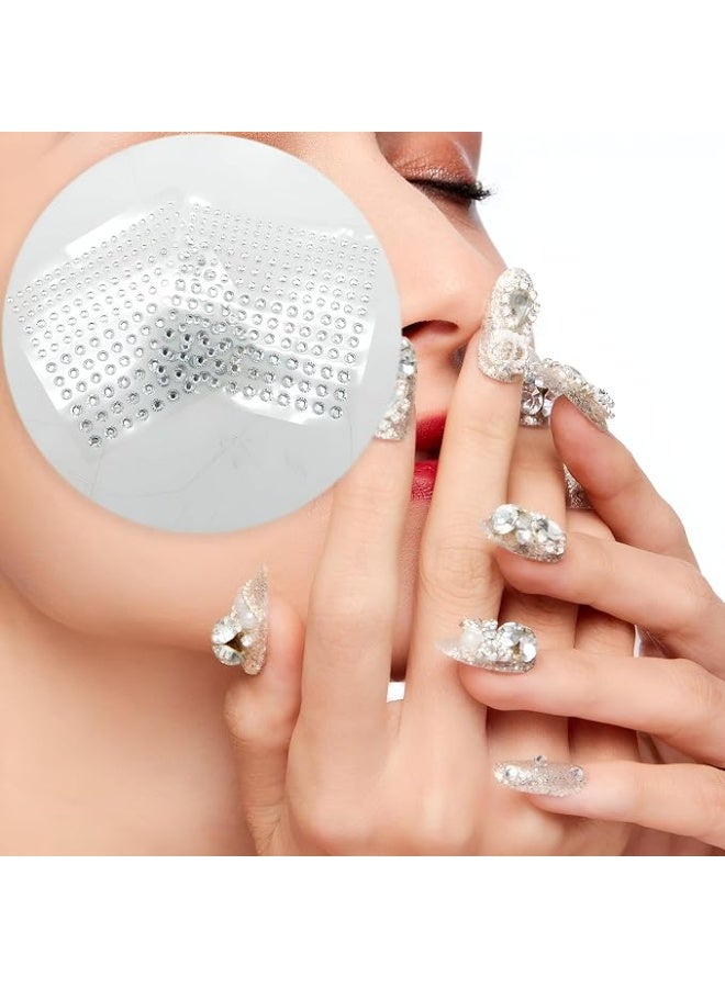 Sparkling Face & Ear Rhinestone Stickers Set – Multi-Shape Crystal Gems for Makeup & Parties - Image 3