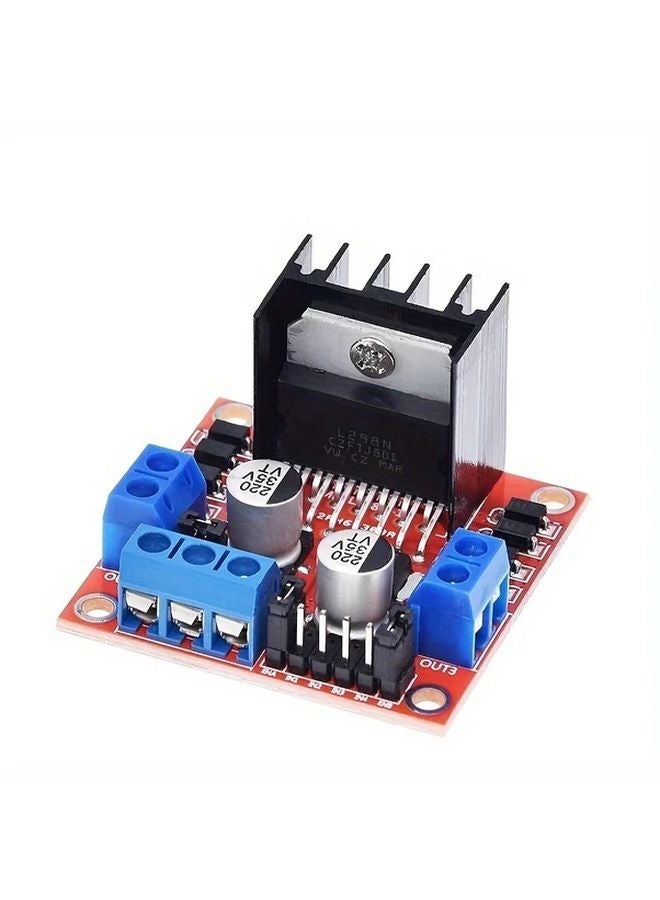 L298N لوحة تحكم محرك السائر ثنائي H-بريدج 1 قطعة وحدة تحكم محرك التيار المستمر المتوافقة مع Arduino - Image 2