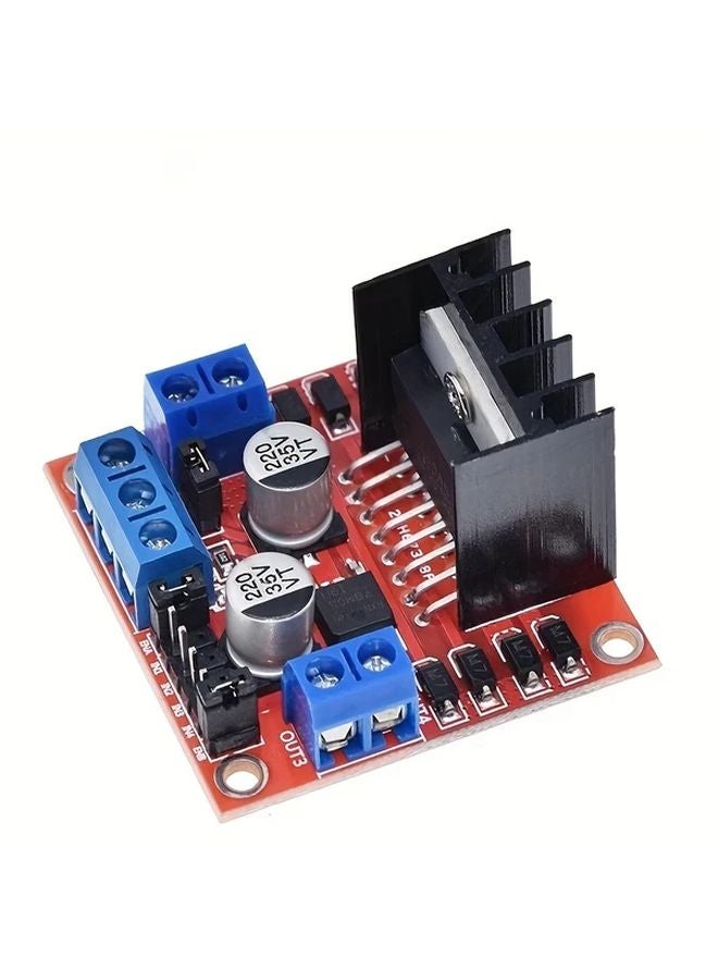 L298N لوحة تحكم محرك السائر ثنائي H-بريدج 1 قطعة وحدة تحكم محرك التيار المستمر المتوافقة مع Arduino - Image 5