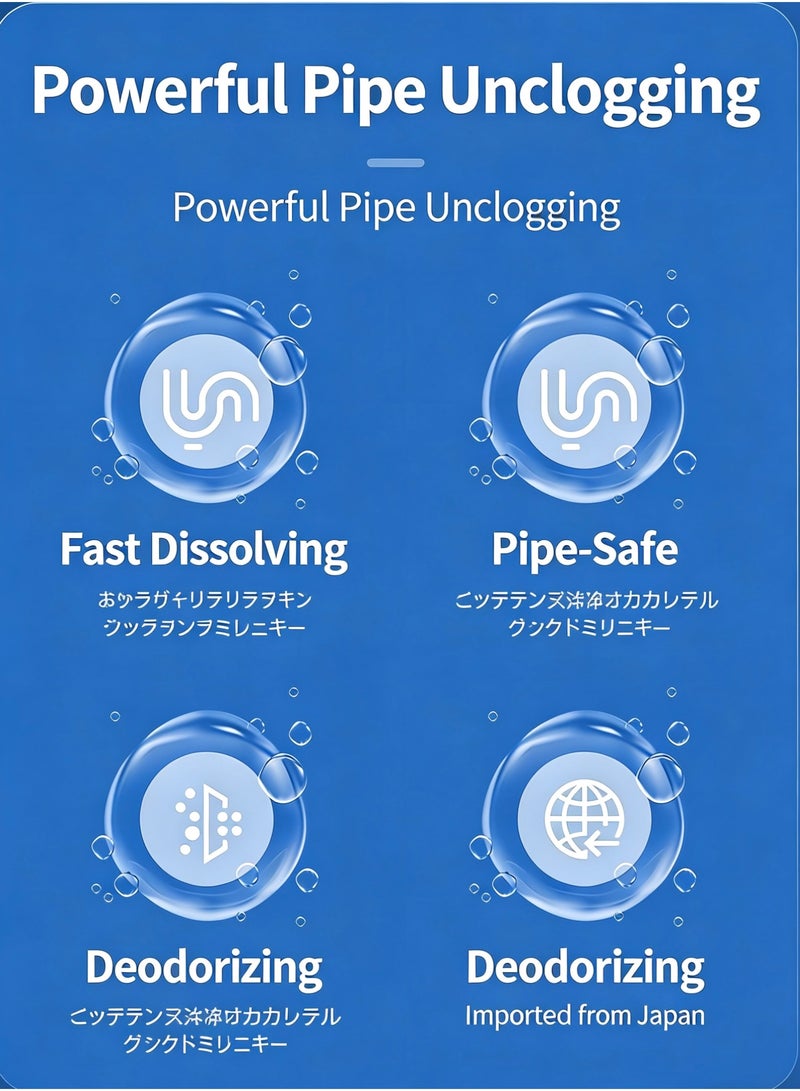 Mizi Pipe Dredging Agent Gel Toilet Clogging Sewer Toilet Kitchen Dissolved Oil Strong,500ML - Image 5