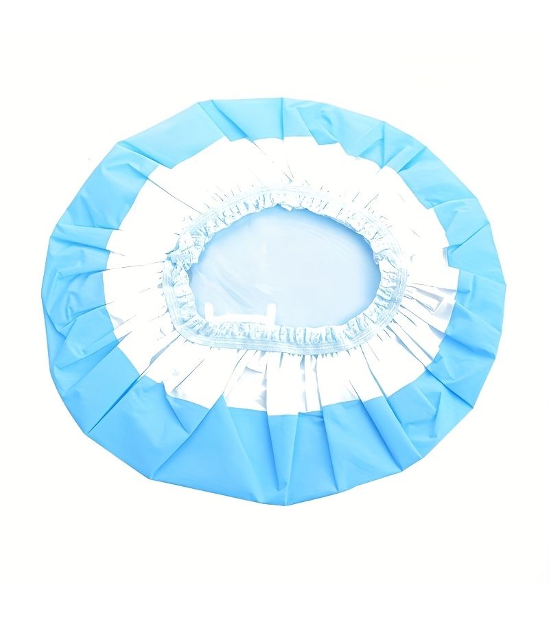 2pcs Cartoon Animals Lion Panda Elastic PEVA Shower Caps Bathroom Hats - Image 5
