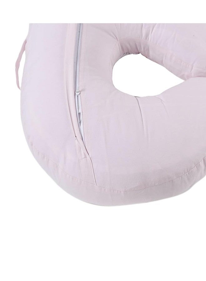 richtots Premium Cotton Newborn Nursing Feeding Pillow, Breastfeeding Pillows with Removable Cover, Infant Support for Baby & Mom Cradle 0-24 Months - Image 4