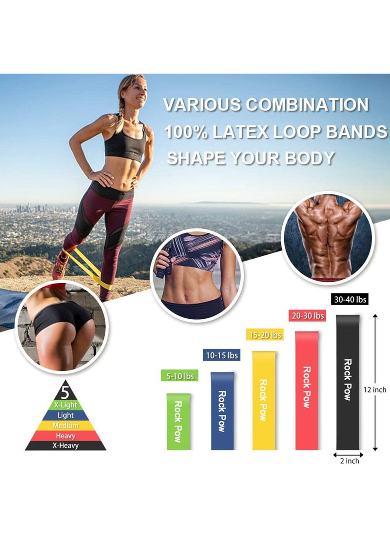 Rock Pow 2023 New Automatic Rebound Ab Abdominal Exercise Roller Wheel with Elbow Support and Timer and Resistance Bands Set for Men and Women Great Fitness Equipment for Training Yoga Home Workout  - Image 2