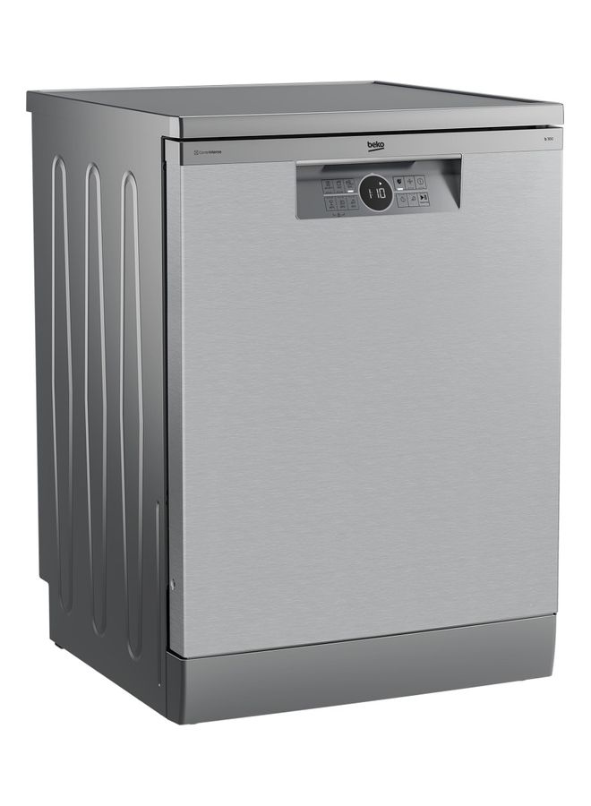 Beko Dishwasher 60 Cm 6 Program 15 Person Inox LED Display Hygiene AquaIntense Fast 15 kg BDFN26520XQ-7622105177 Silver - Image 2