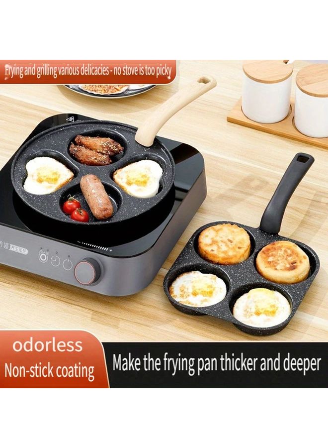 مقلاة عجة من الحديد الزهر غير لاصقة بمقبض واحد، آمنة للغسيل في غسالة الصحون ومناسبة للاستخدام على المواقد الكهربائية - Image 3