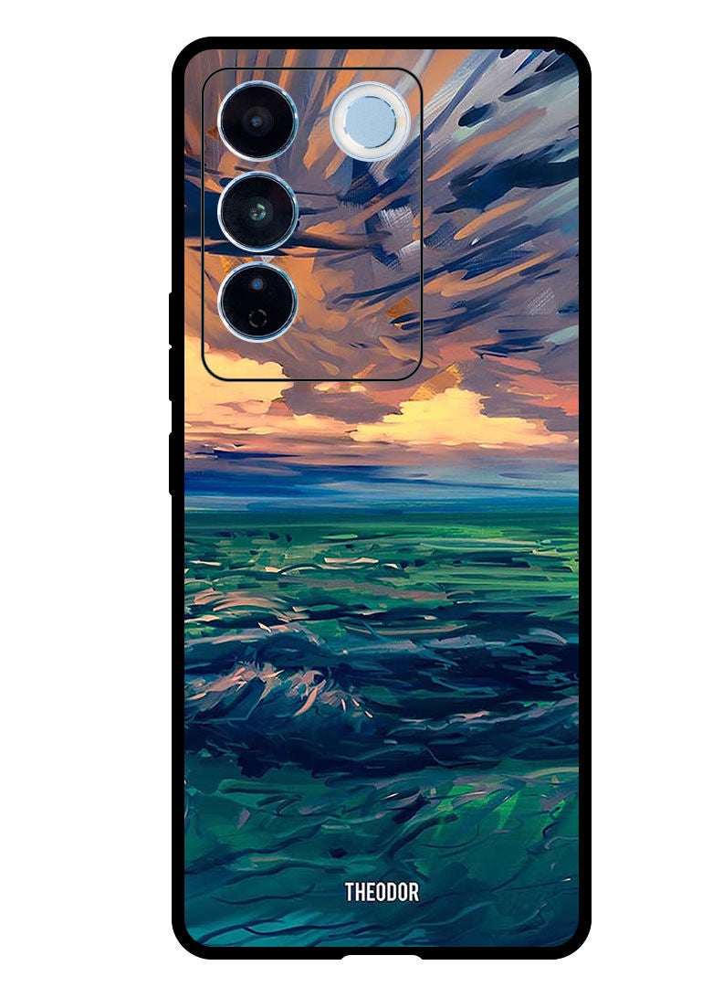Theodor Protective Case Anti Scratch Shock Proof Bumper Cover For Vivo V27 Pro Landscape - Image 1