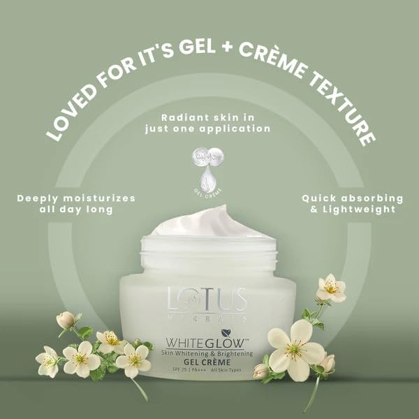 LOTUS HERBALS Lotus Herbals Whiteglow Gel Cream 60g Intensive Serum 30ml Set of 2 - Image 2