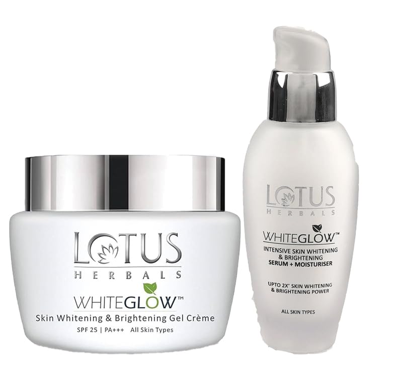 LOTUS HERBALS Lotus Herbals Whiteglow Gel Cream 60g Intensive Serum 30ml Set of 2 - Image 1