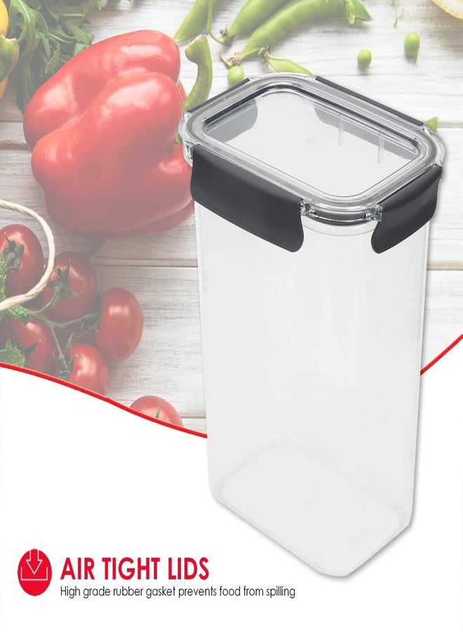 Home Basics Airtight Food Container | Powerful Air Tight Locking System | Rounded Corner | Sturdy Plastic and Silicone | Great for Liquids | Great for Lunches and Leftovers | (135 oz) - Image 5