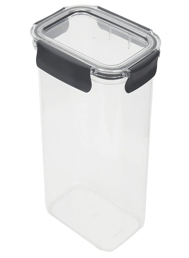 Home Basics Airtight Food Container | Powerful Air Tight Locking System | Rounded Corner | Sturdy Plastic and Silicone | Great for Liquids | Great for Lunches and Leftovers | (135 oz) - Image 1