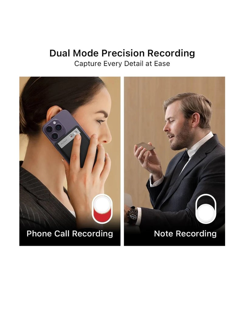PLAUD - PLAUD NOTE AI Voice Recorder with Magnetic Case Black - Image 1