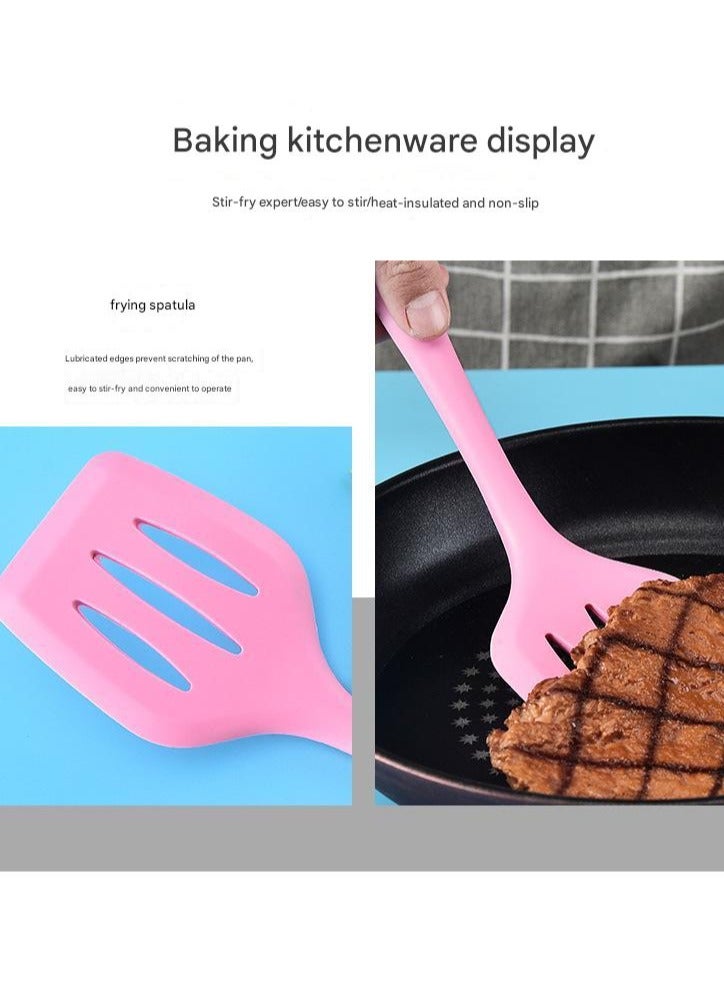 Silicone Kitchenware Baking Tools Egg Beater Scraper Steak Frying Shovel Leakage Shovel In Stock 5 Piece Set For Baking And Cooking - Image 4