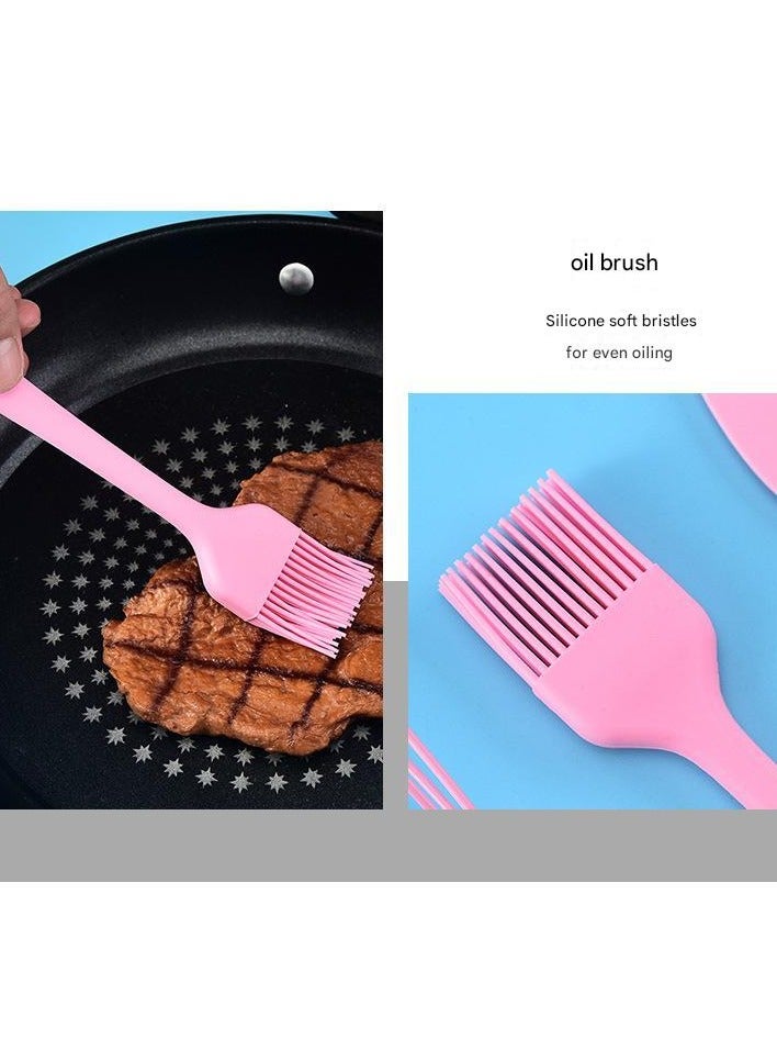 Silicone Kitchenware Baking Tools Egg Beater Scraper Steak Frying Shovel Leakage Shovel In Stock 5 Piece Set For Baking And Cooking - Image 5