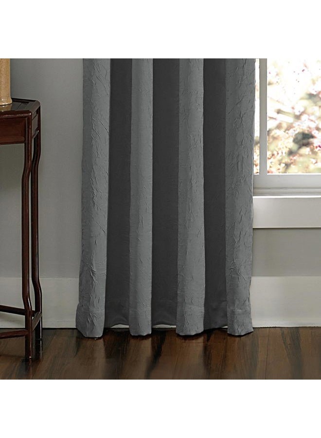 Curtainworks Lenox Grommet Curtain Panel, 50 by 108", Grey - Image 4