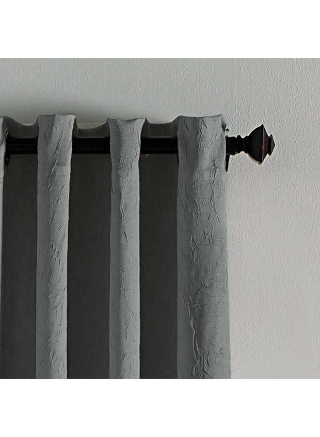 Curtainworks Lenox Grommet Curtain Panel, 50 by 108", Grey - Image 3