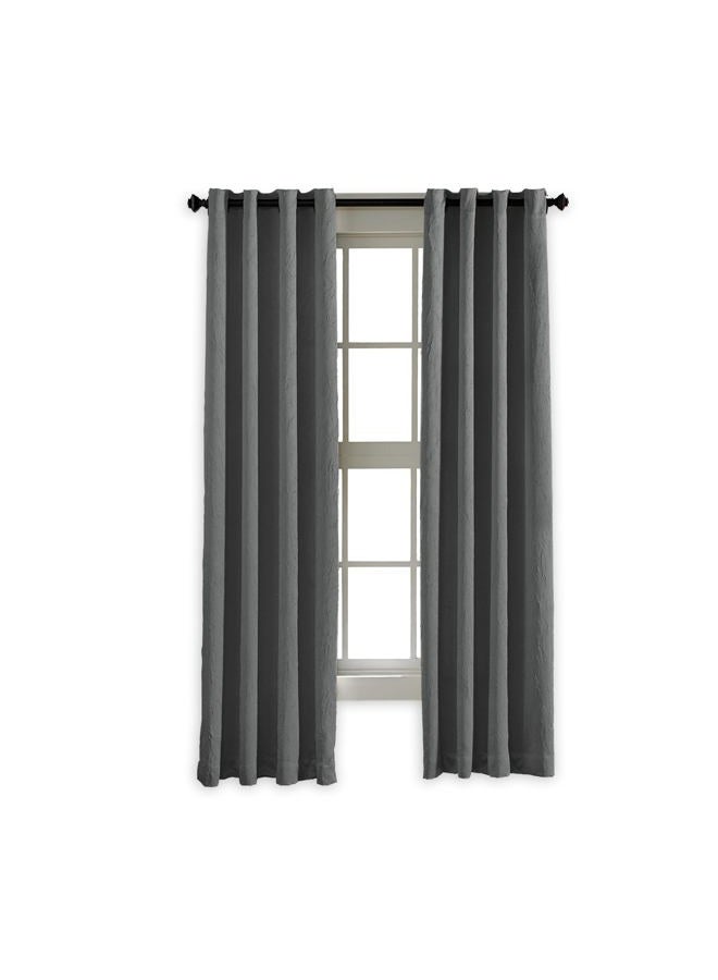 Curtainworks Lenox Grommet Curtain Panel, 50 by 108", Grey - Image 2