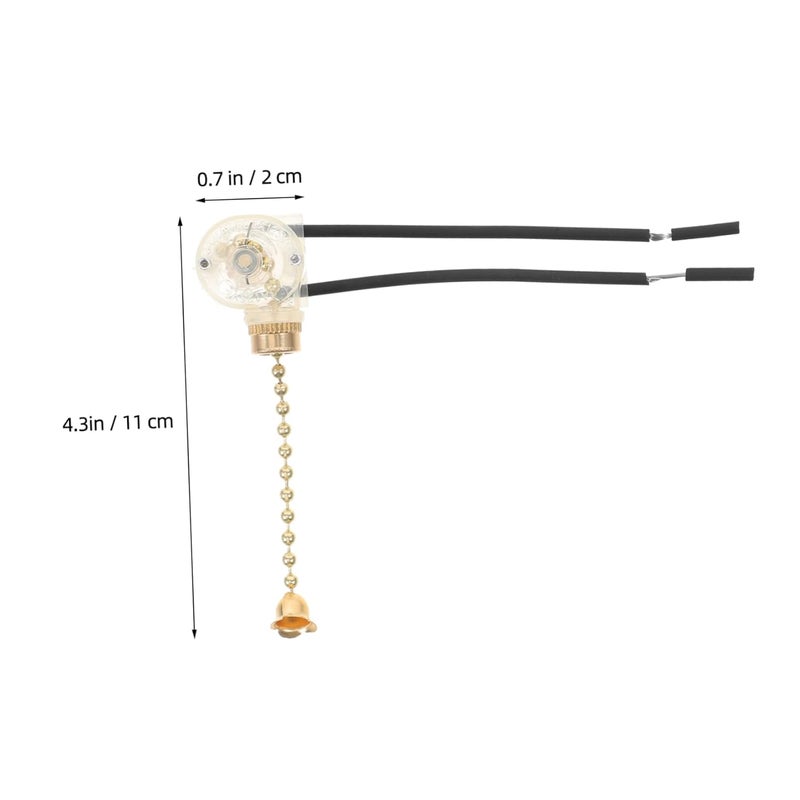 مفتاح سلسلة سحب مروحة السقف هومويويو، سلكين، إعدادات إيقاف، تحكم سهل، ستايل عشوائي - Image 3