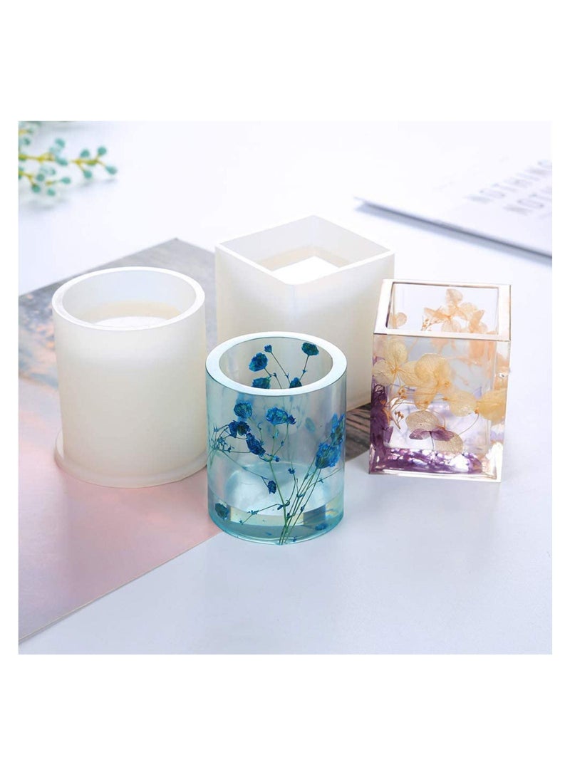 Captaintech 2 Pack Silicone Resin Molds Moulds Crafting Kit Jewelry Making Set for Jewelry Casting, DIY Pen Holder - Image 2