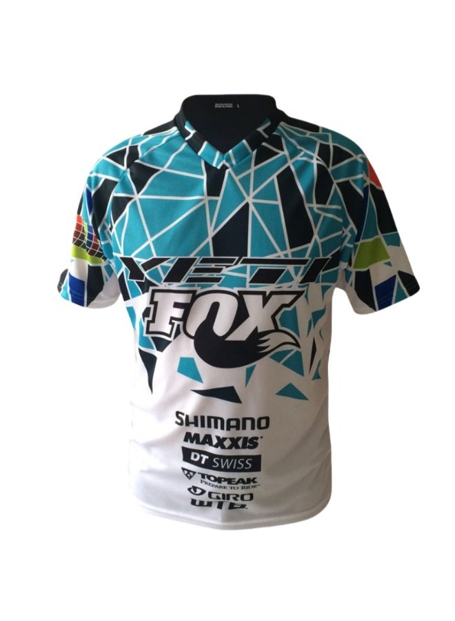 Fox Men's Outdoor Cycling Suit Off-road Road Mountain Bike Cycling Tops - Image 1