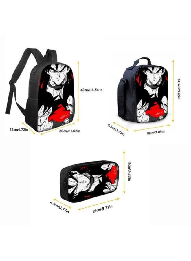 عام حقيبة ظهر مطبوعة عالمية مشتركة - مجموعة حقائب ظهر من ثلاث قطع (متوفرة للطلاب والأطفال والأصدقاء في النزهايات وتسلق الجبال وما إلى ذلك) - Image 3