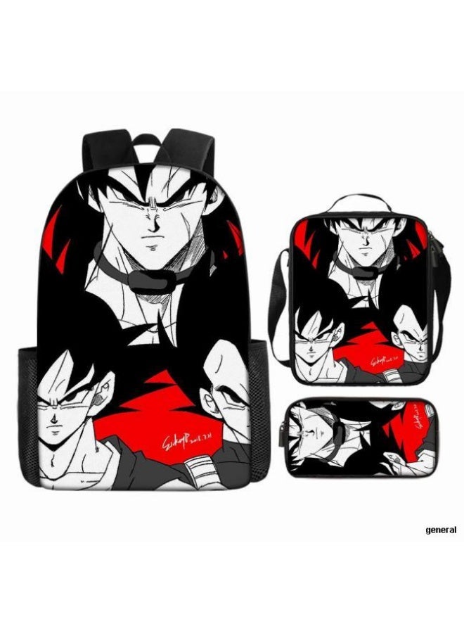 عام حقيبة ظهر مطبوعة عالمية مشتركة - مجموعة حقائب ظهر من ثلاث قطع (متوفرة للطلاب والأطفال والأصدقاء في النزهايات وتسلق الجبال وما إلى ذلك) - Image 1