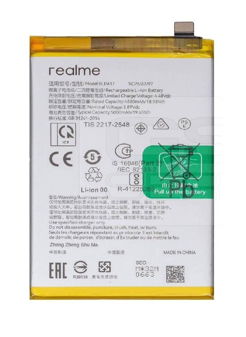 ELTRAZONE High Quality Original Replacement Battery for Realme C53 (RMX3760), C67 (RMX3890), Realme 12 5G, Realme 12X 5G, and Realme C65 4G – Durable, Long-Lasting Power Cell with Perfect Fit and Advanced Safety Features for Reliable Smartphone Performance - Image 2