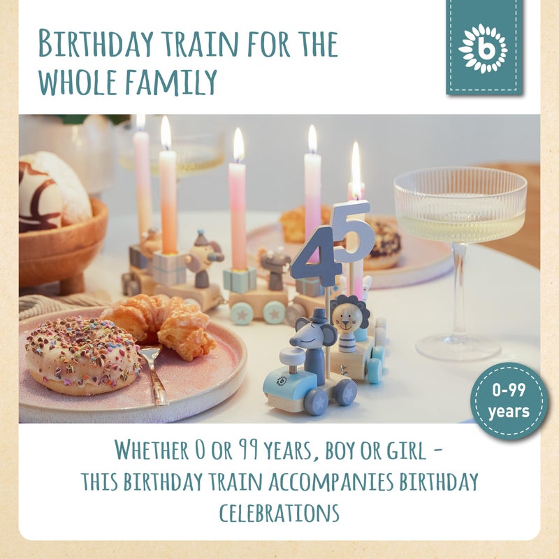 Bieco | Wooden Train | Children's Wooden Train | Children's Train | Wooden Candle Holder | Wooden Train | Wooden Train | Wooden Train | Wooden Train | Train Candle Holder - Image 2