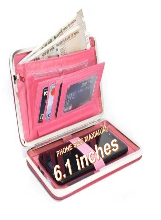 TRUE HUMAN Women's PU Leather Bow Clutch Wallet (Royal Black) - Image 3