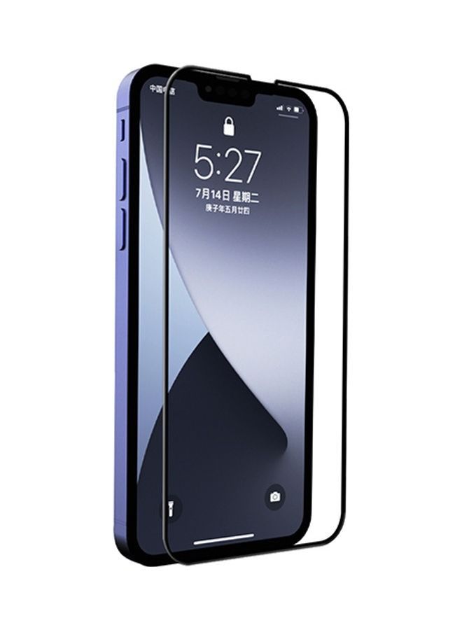 Tempered Glass Screen Protector for Apple iPhone 13 Pro Max Black/Clear - Image 1