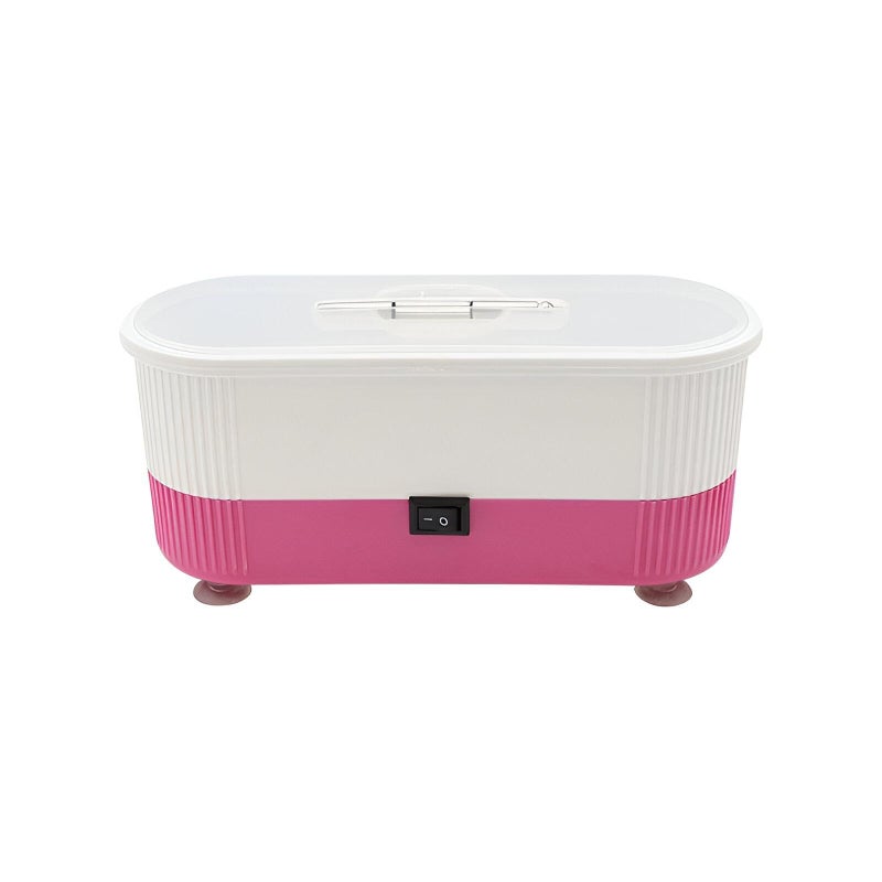 Professional ultrasound cleaner - high-power machine cleanable jewelry, glasses, watches and rings with a transparent cover (Pink) - Image 1
