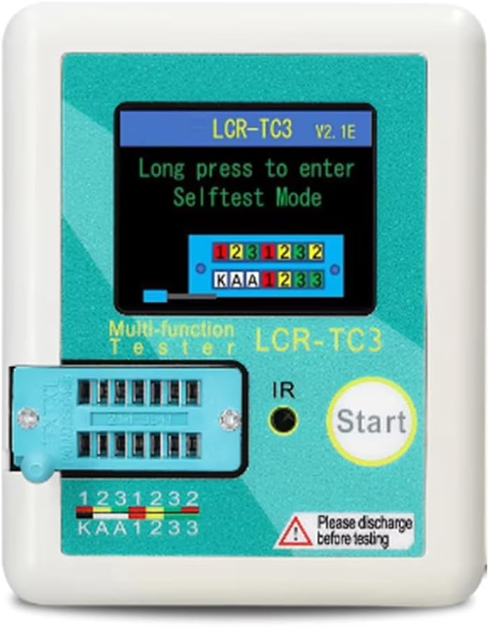 اختبار الترانزستور TC3 لـ NPN PNP المكثف المحث الصمام الثنائي منظم الجهد الزينر - Image 1