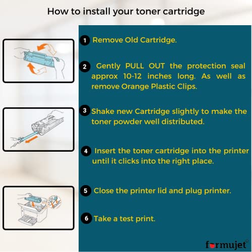 Formujet 88A Toner Cartridge CC388A Compatible for HP Laser Jet P1007, P1008, P1106, P1108, M202, M202n, M202dw, M126nw, M128fn, M128fw, M226dw, M226dn, M1136, M1213nf, M1216nfh, M1218 NFS - Image 5