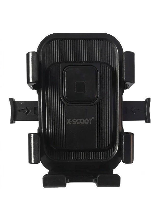 أكس-سكوت حامل الهاتف العالمي للدراجات الهوائية والنارية X-Scoot XS-813، قاعدة دوارة 360 درجة، يناسب جميع الهواتف الذكية - أسود - Image 5