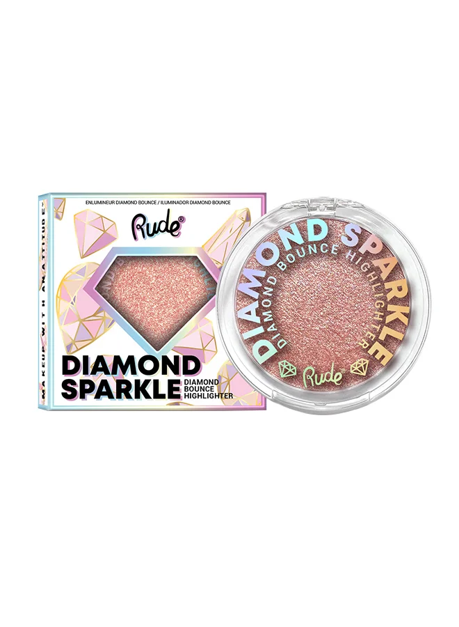 روود RUDE Diamond Sparkle Diamond Bounce Highlighter  Rose Gold