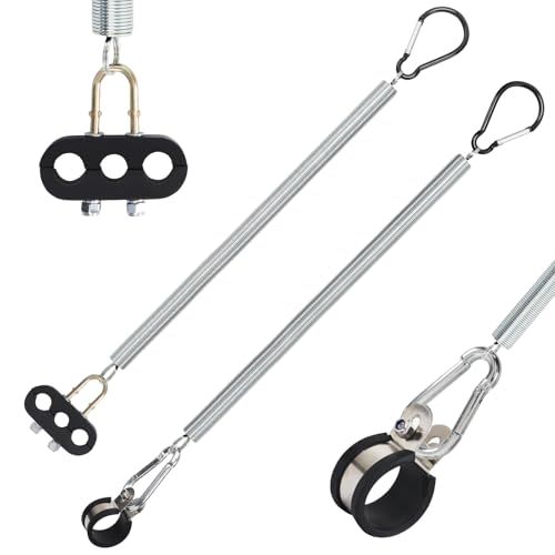 YiaChuii 2 PCS 20 Single Tender Spring Kit with Hose Holder and 3Hole Clamp Holder Heavy Duty Tender Spring for Semi Truck Air Lines Kit 2 Style Air Lines Holders for Trailer Tractor - Image 1