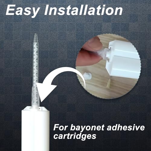 FRIGIIRE 30 Pieces Epoxy Mixing Nozzle Static Mixer Nozzle Tubes Cartridges Tip for 50 Ml Cartridge - Image 2