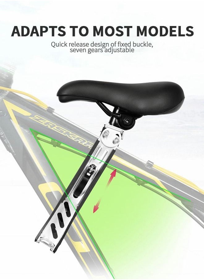 GROIC Child Bike Seat Handlebar Accessories, Front-mounted Seat, Parent-child Riding Suitable for Mountain Bikes, Road Vintage Bikes  - Image 2