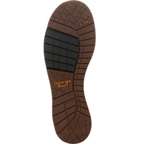Georgia Boot AMP LT Wedge Waterproof Chelsea Work Boot, Brown, Size 7(M) - Image 2