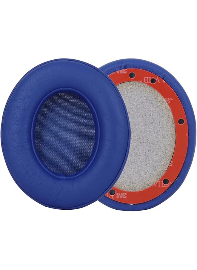 Replacement Ear Pads Cushions For Beats Studio 2 & Studio 3 Wired & Wireless Headphones Earpads With Soft Protein Leather Noise Isolation Memory Foam Blue