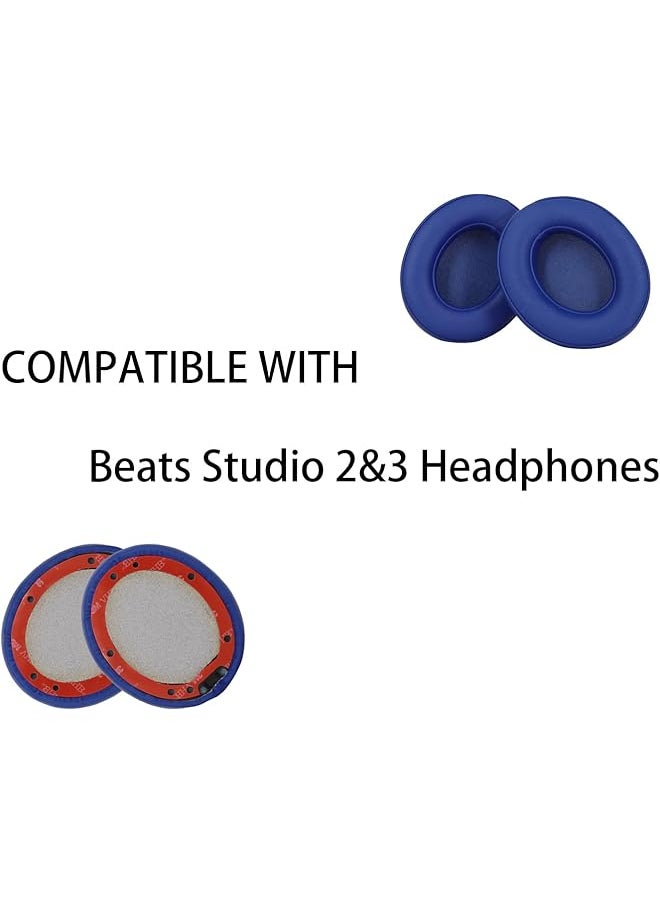 erorex Replacement Ear Pads Cushions For Beats Studio 2 & Studio 3 Wired & Wireless Headphones Earpads With Soft Protein Leather Noise Isolation Memory Foam Blue  - Image 5