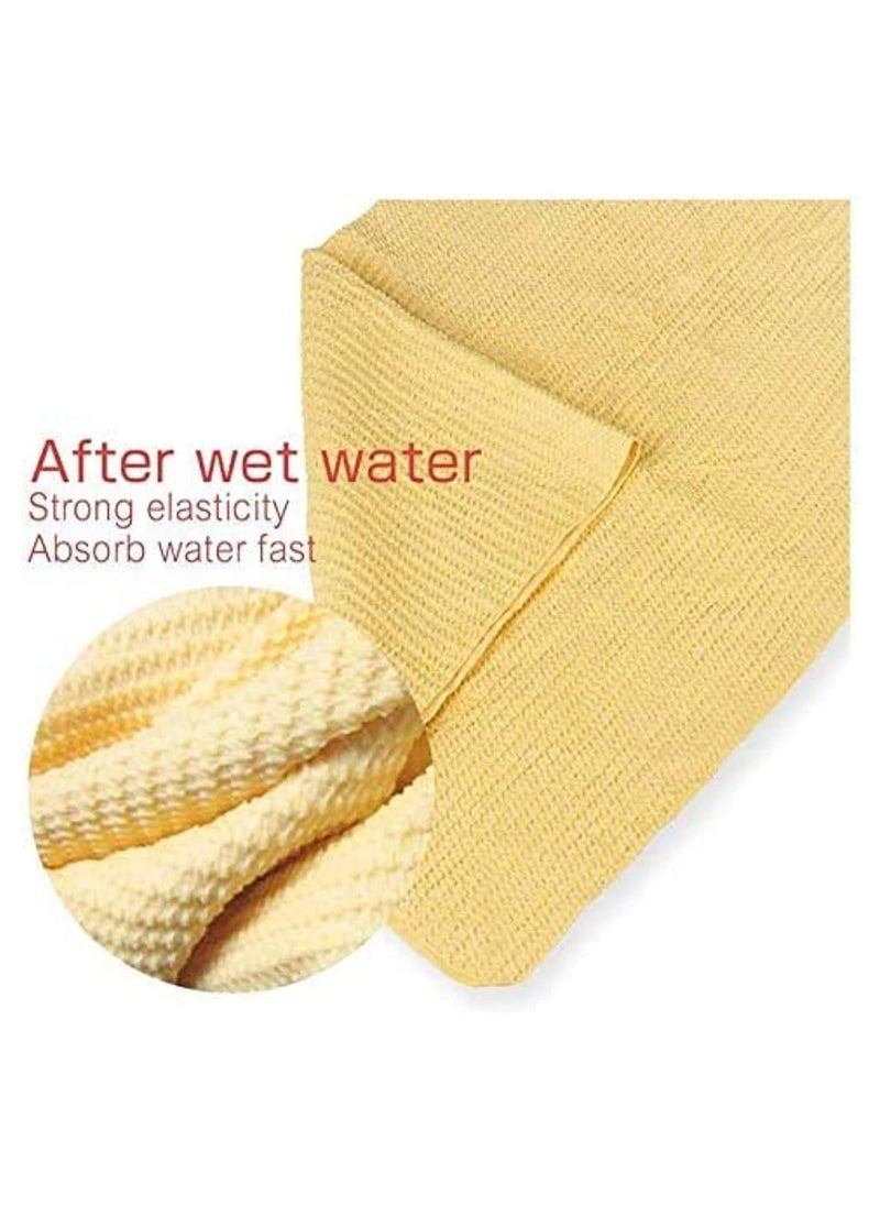 HERIOS 3D Chamois Pro Synthetic Car Drying Towel for Car Wash, Water Absorbent Chamois Cloth for Car, Boat and other water sports, Multipurpose Chamois Towel Cloth for Car Dusting Drying Towel  - Image 5