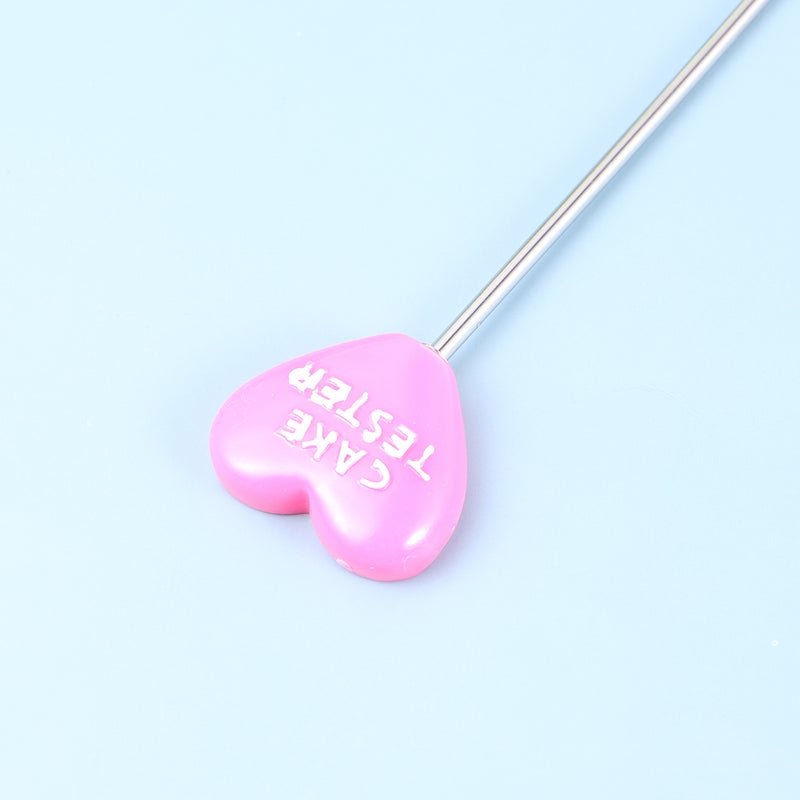 2pcs Stainless Steel Cake Tester Chic Biscuits Baking Test Needle DIY Baking Tool for Cake Bread Muffin Testing (Heart Pattern) - Image 5