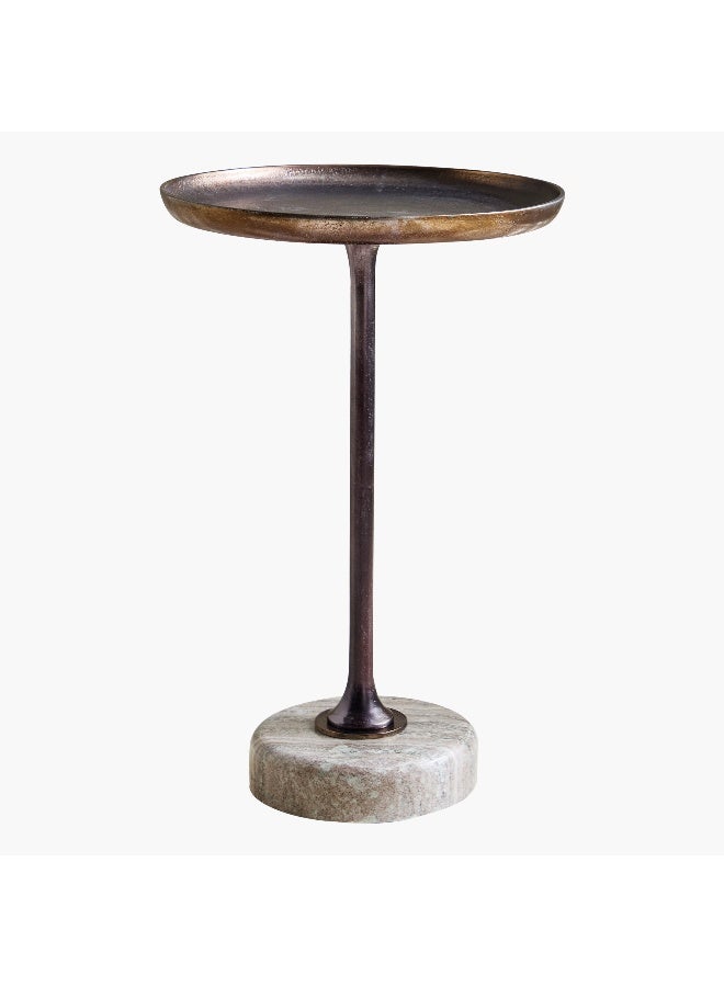 Melvin Accent Table with Genuine Marble Base