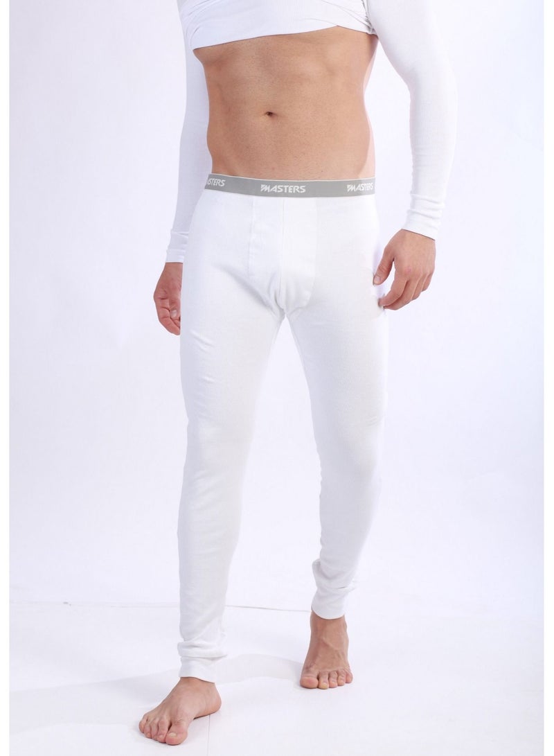 Jet Masters Thermal Underwear Pants Dirby Cotton Stretch - White - Image 1